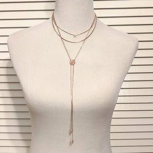 Free People Rose Gold Layered Lariat